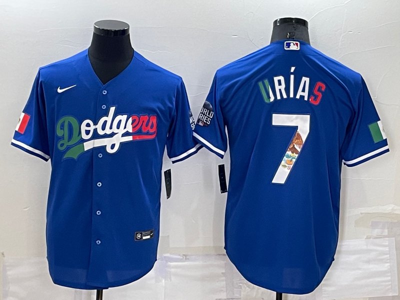 Men's Los Angeles Dodgers Julio Urias #7 Blue Jersey